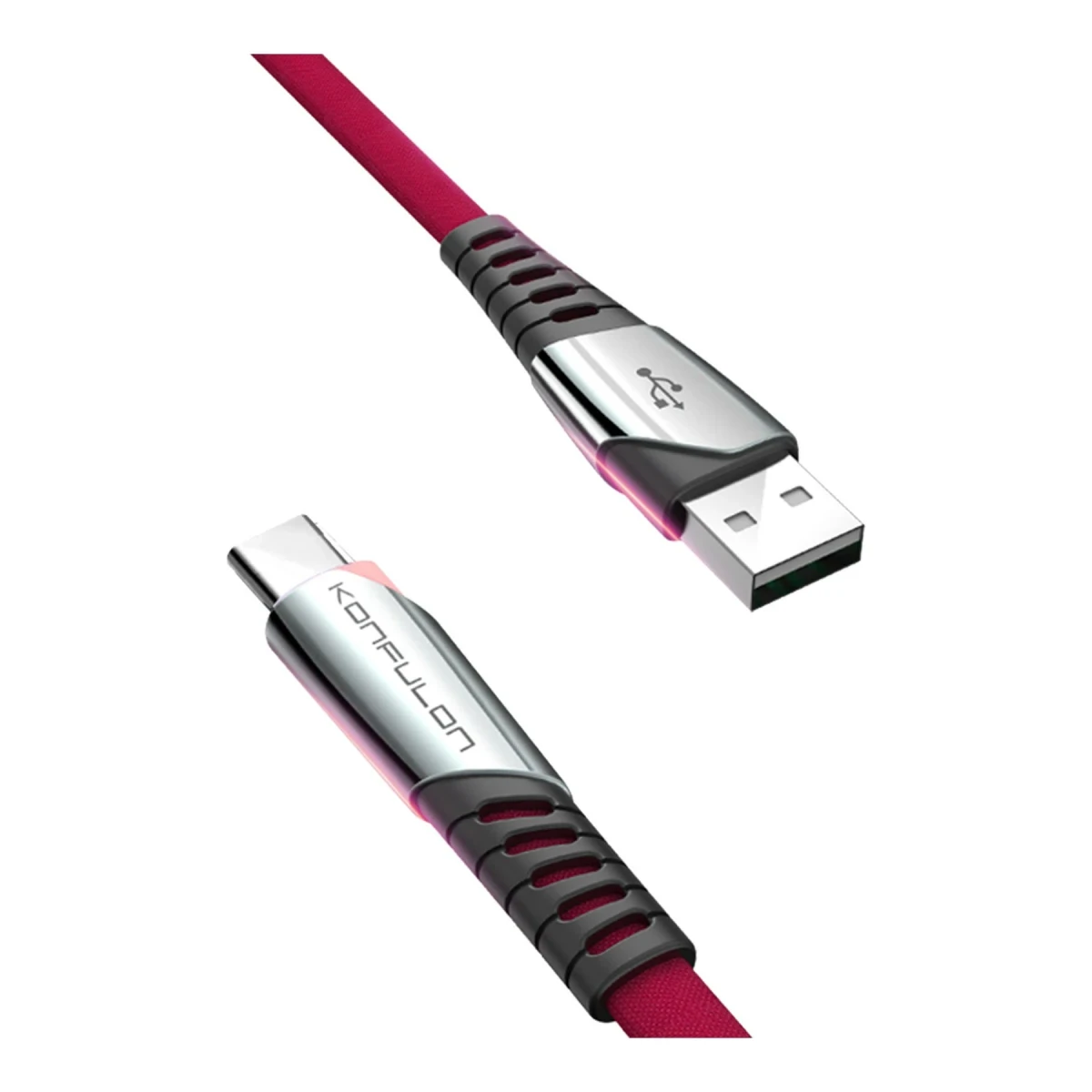 Konfulon DC18 Type-C Kablo 1M 5A - Kırmızı